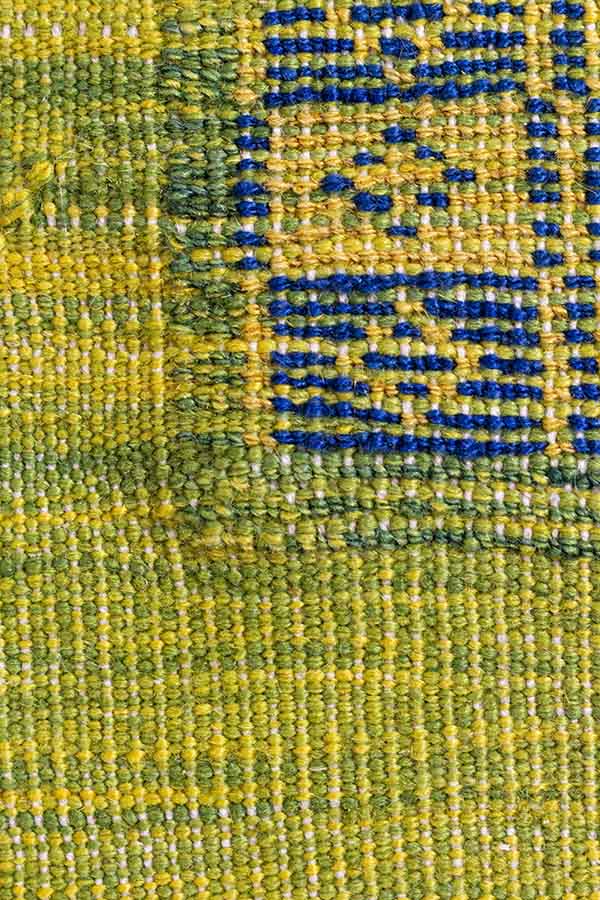 イラン産の手織りペルシャキリム ラグの織りの密度