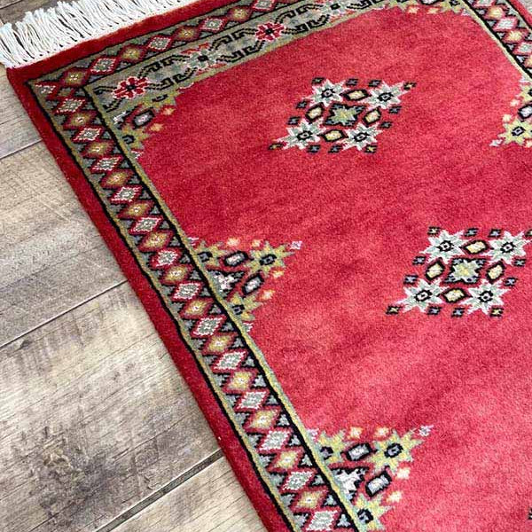 パキスタン絨毯, 約53cm x 76cm
