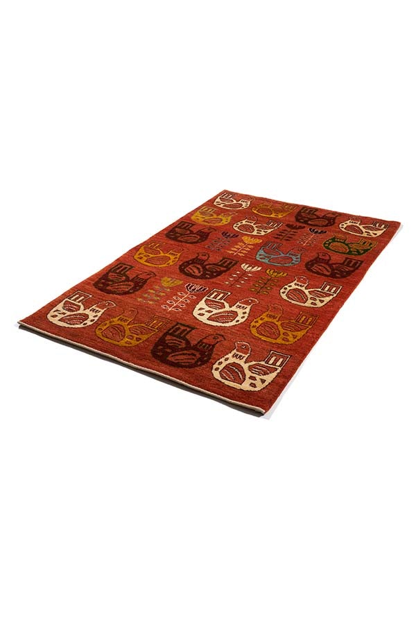 ファインクオリティウール製ペルシャギャッベ絨毯