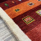 ペルシャ絨毯 ギャッベ 細長 51x145cm 手織り絨毯