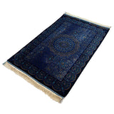 Persian carpet from Qum, Keramatian Studio, approx. 80cm x 125cm, silk 