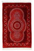 ペルシャ絨毯 クム産 カンバルザデ工房 シルク 約60×95cm