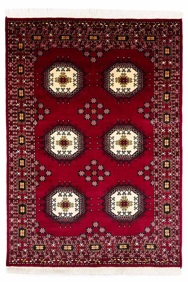 パキスタン絨毯　ファインクオリティ　約140cm x 198cm