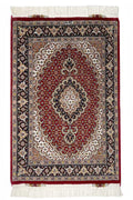 Persian Rug Tabriz Wool & Silk Approx. 60cm x 92cm