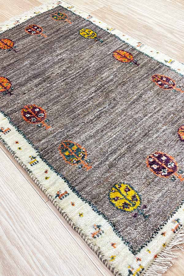 ペルシャ絨毯 ギャッベ カシュクリ 50x80cm 玄関マット 