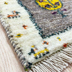 ペルシャ絨毯 ギャッベ カシュクリ 50x80cm 玄関マット 
