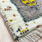 ペルシャ絨毯 ギャッベ カシュクリ 50x80cm 玄関マット 