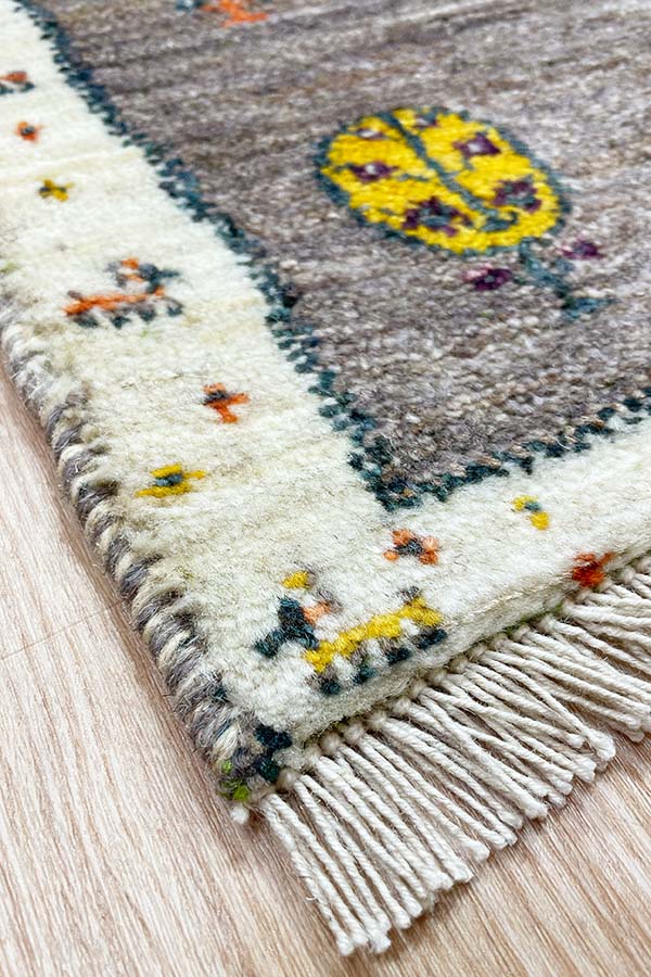 ペルシャ絨毯 ギャッベ カシュクリ 50x80cm 玄関マット 