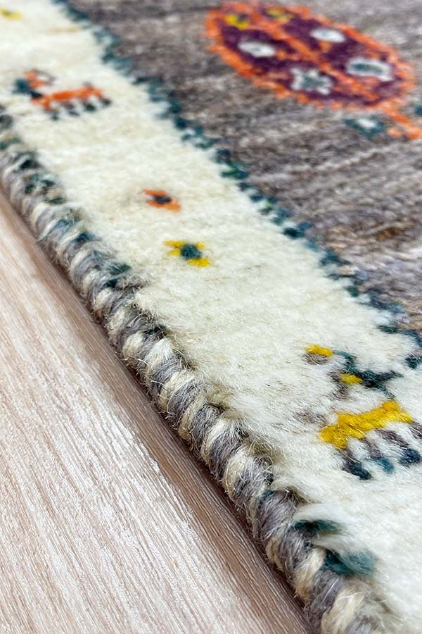 ペルシャ絨毯 ギャッベ カシュクリ 50x80cm 玄関マット 