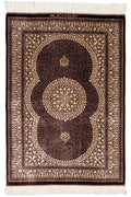 Persian Rug Qum Golrayez Workshop Silk Approx. 62cm x 88cm