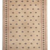 ベージュのパキスタン絨毯
