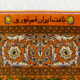 ペルシャ絨毯 | クム産 | ヌーリー工房 | 約82cm x 125cm - sathi-rugs.