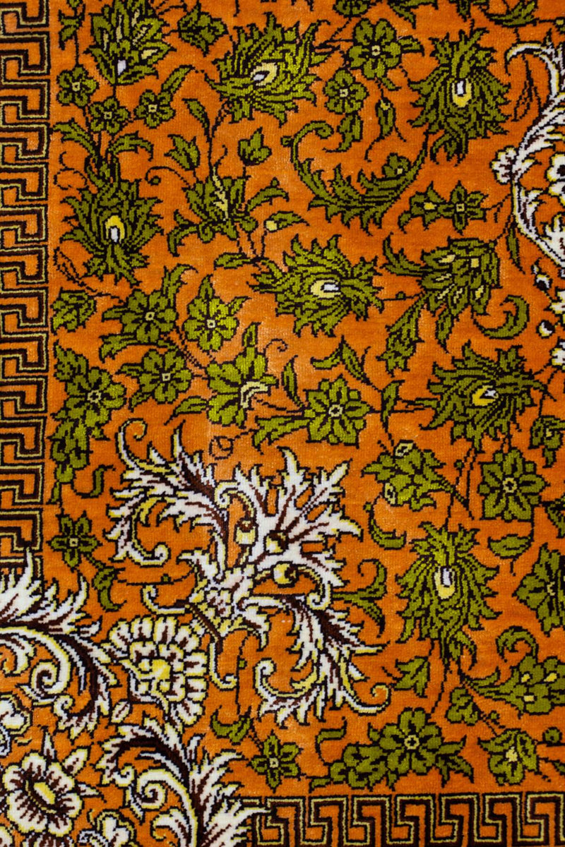 ペルシャ絨毯 | クム産 | ヌーリー工房 | 約82cm x 125cm - sathi-rugs.