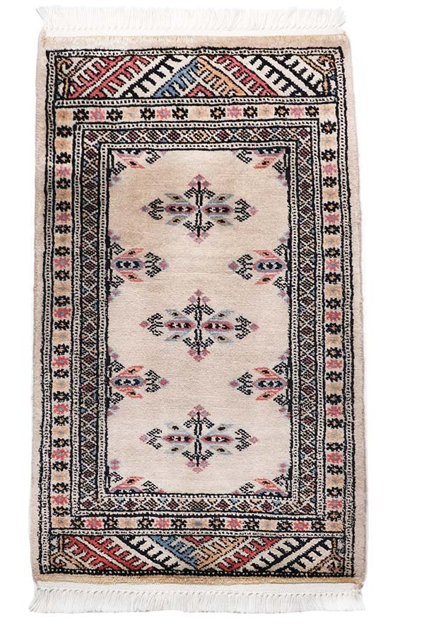 パキスタン絨毯<br>約45cm x 76cm