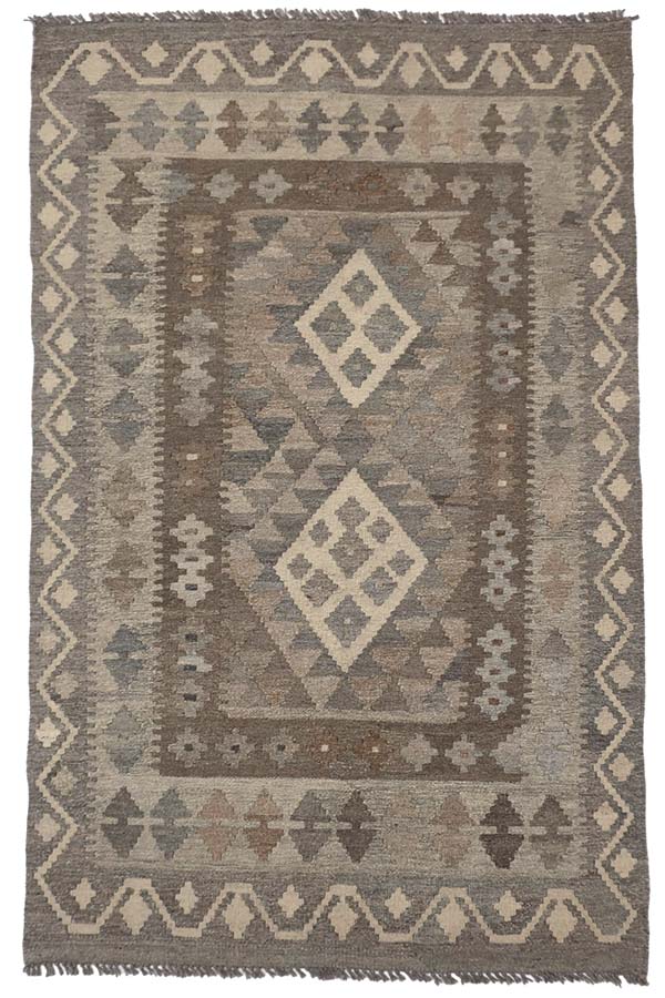 アフガニスタン産の手織りウールキリム、商品番号51845