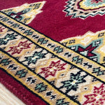 赤色パキスタン絨毯玄関マット