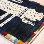 ペルシャ絨毯 ギャッベ カシュクリ 約49cm x 75cm
