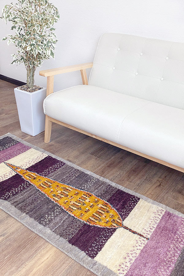 ペルシャ絨毯 ギャッベ カシュクリ 51x165cm ランナー