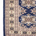 青色パキスタン絨毯玄関マットサイズ