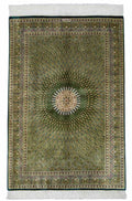 ペルシャ絨毯 クム産 ワファイ工房 シルク 約80×123cm