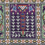 ペルシャ絨毯 クム シルク 紫