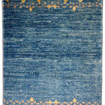 青 ラグ アフガニスタン絨毯