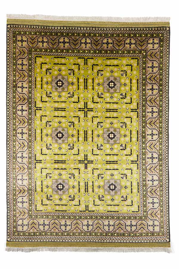 アフガニスタン絨毯 黄色