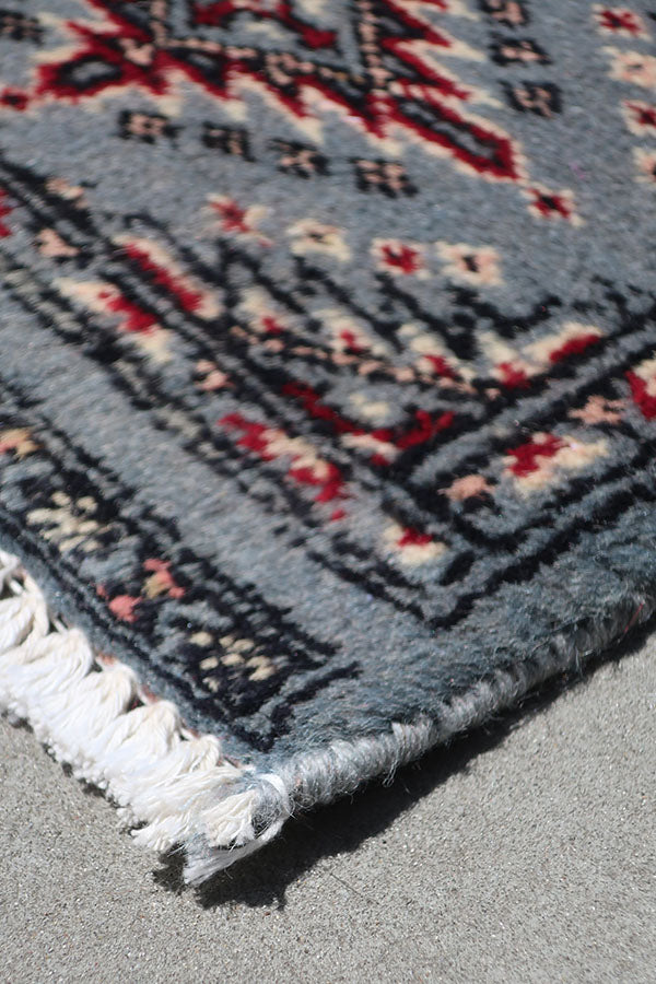 パキスタン絨毯 ミニサイズ グレー