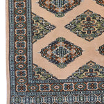 ベージュのパキスタン絨毯玄関マット