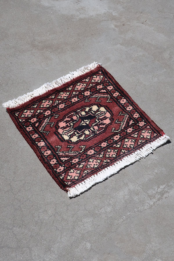ラホール パキスタン絨毯 赤 ミニサイズ
