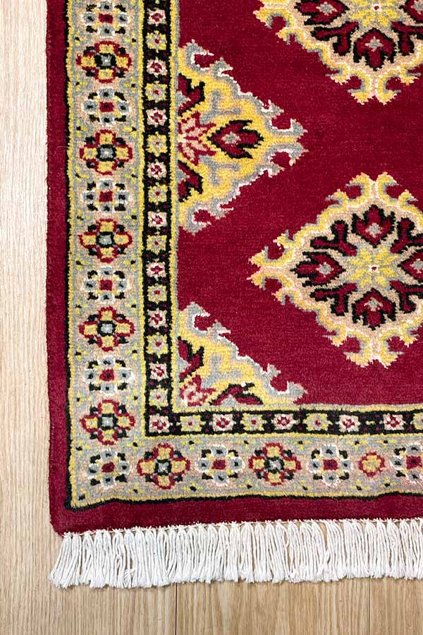 パキスタン絨毯玄関マットサイズ赤色