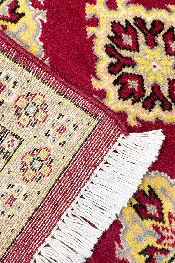 パキスタン絨毯玄関マットサイズ赤色　