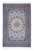 Persian Rug Isfahan Wool & Silk Approx. 110cm x 165cm