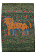 Gabbeh Lion Approx. 65cm x 95cm