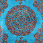 ペルシャ絨毯 ターコイズブルー