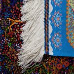 ペルシャ絨毯 シルク 青