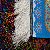 ペルシャ絨毯 シルク 青