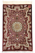 Persian Rug Qum Rezai Workshop Silk Approx. 77cm x 119cm