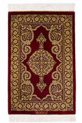 ペルシャ絨毯 クム産 ムラディ工房 シルク 約58.5×91cm